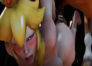 A gorgeous milky woman with blonde hair fucking animals