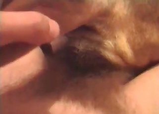 Big-dicked dude pounding a puppy